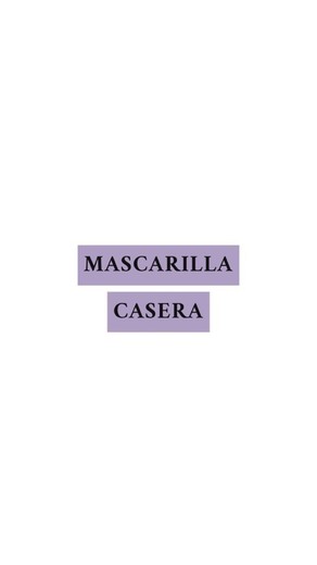 Mascarilla casera🥛