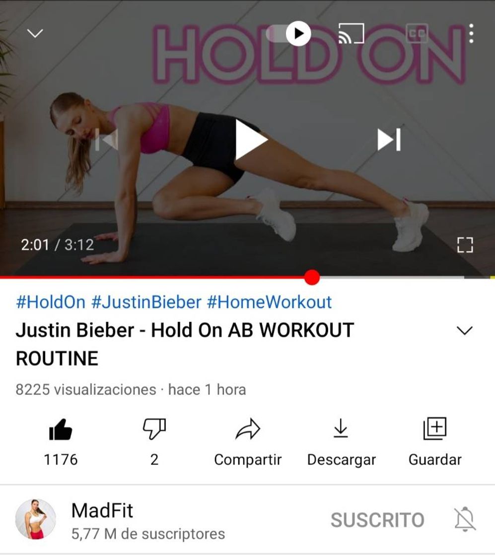 Hold On AB Workout routine 