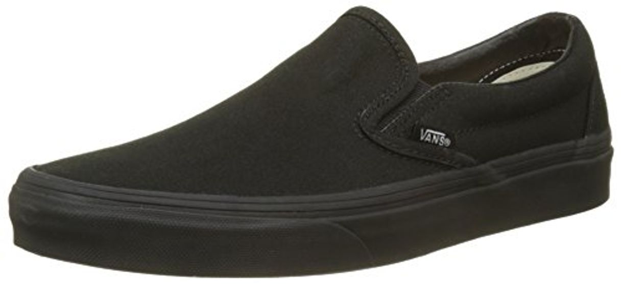 Moda Vans Classic Slip-On Canvas Sneaker alta Unisex adulto, Negro