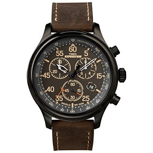 Timex Expedition Rugged - Reloj análogico de cuarzo con correa de cuero