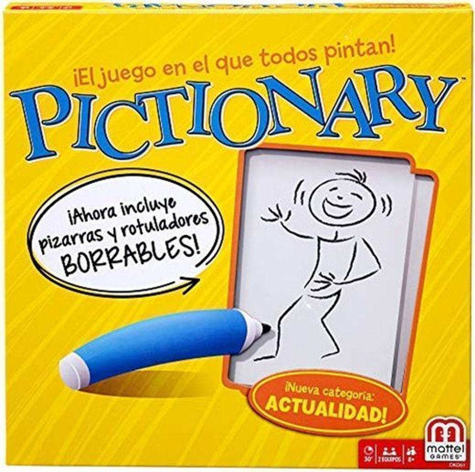 Social Mattel Games Pictionary, juego de mesa 