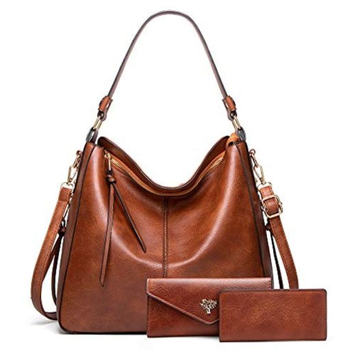 BestoU Bolsos de Mujer Bolso Bandolera Tote Grande De Hombro Bolsos PU