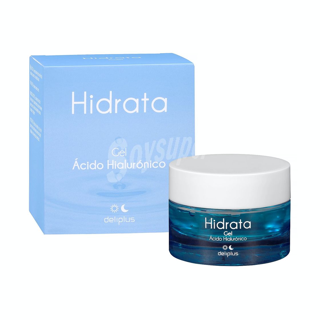 Product Deliplus Gel facial hidratante con acido hialuronico Tarro 50 ml