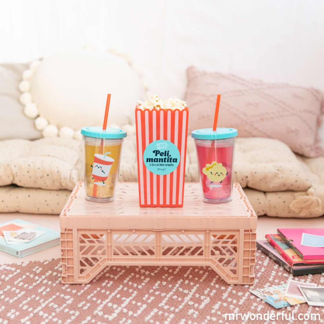 Productos Set de Bol de Palomitas y Vasos Mr Wonderful