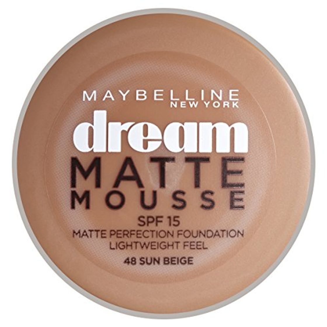 Belleza Maybelline Dream Matte Mousse 48 Beige ensoleillé - base de maquillaje