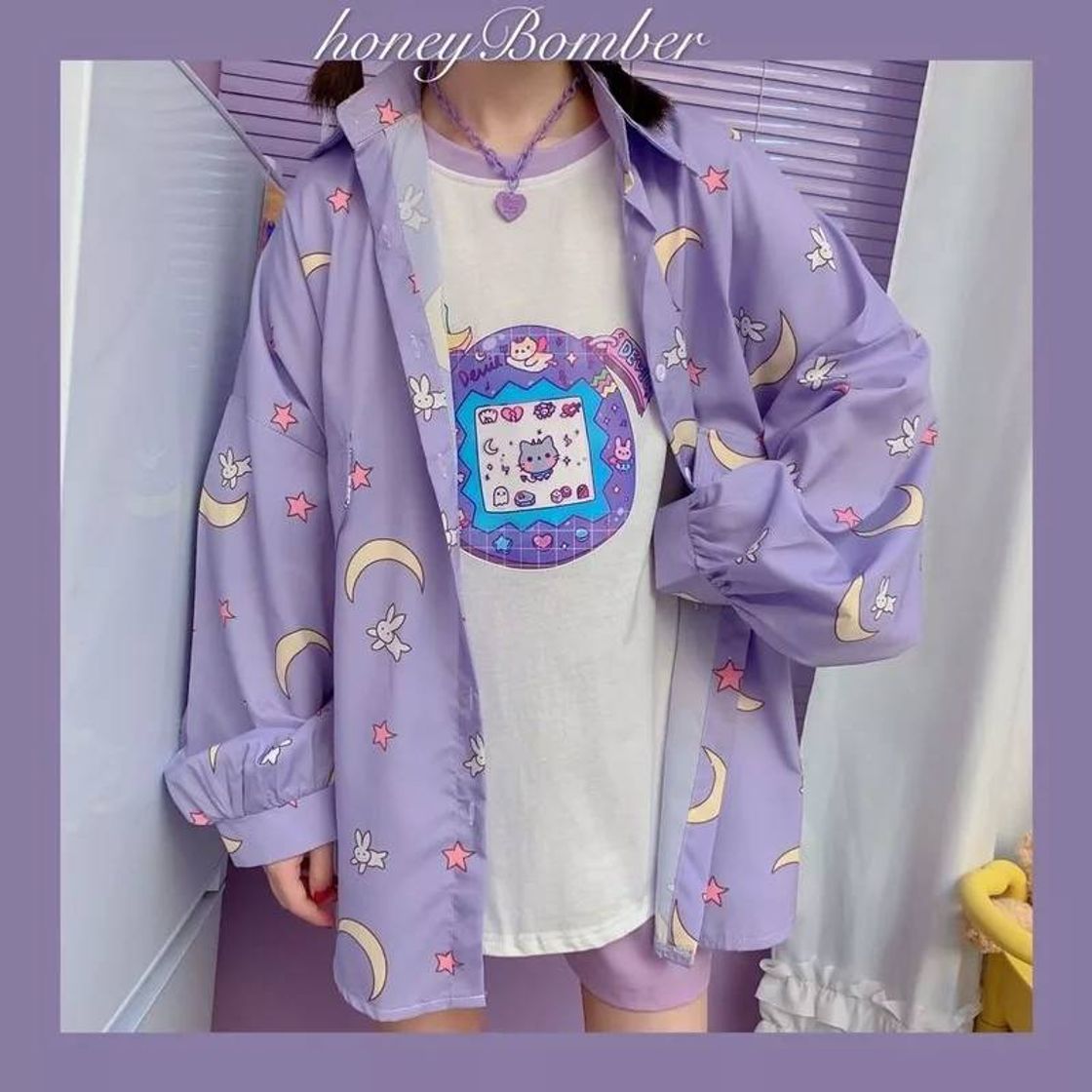 Fashion Camisa manga longa kawaii