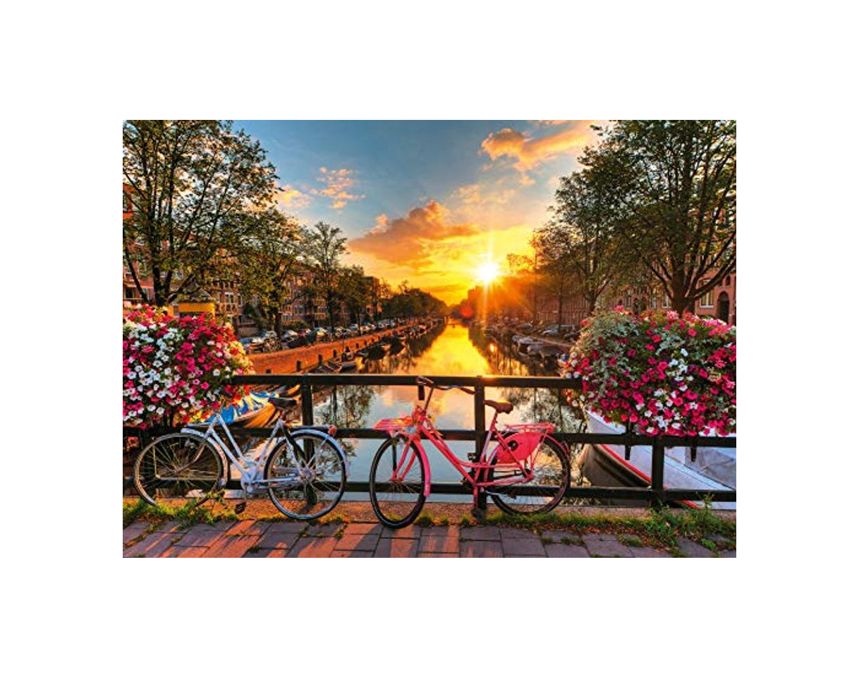 Social Ravensburger Bicicletas en Amsterdam - Puzzle Fotos y paisajes, Premium Puzzle con