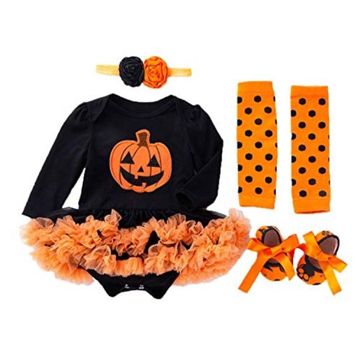 BabyPreg Mi Primer Traje de Halloween para niña Infantil Disfraz de Acción