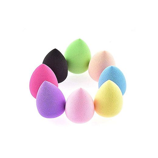 5pcs multicolor esponja de belleza hojaldre polvo de algodón cosmético seco y húmedo licuadora puff huevo de belleza en forma de gota