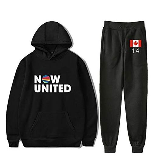 WAMNI Fashion 2020 Now United Conjunto de dos piezas con capucha y pantalones largos con la bandera de Alemania Sina Deinert 12 Jersey unisex Harajuku