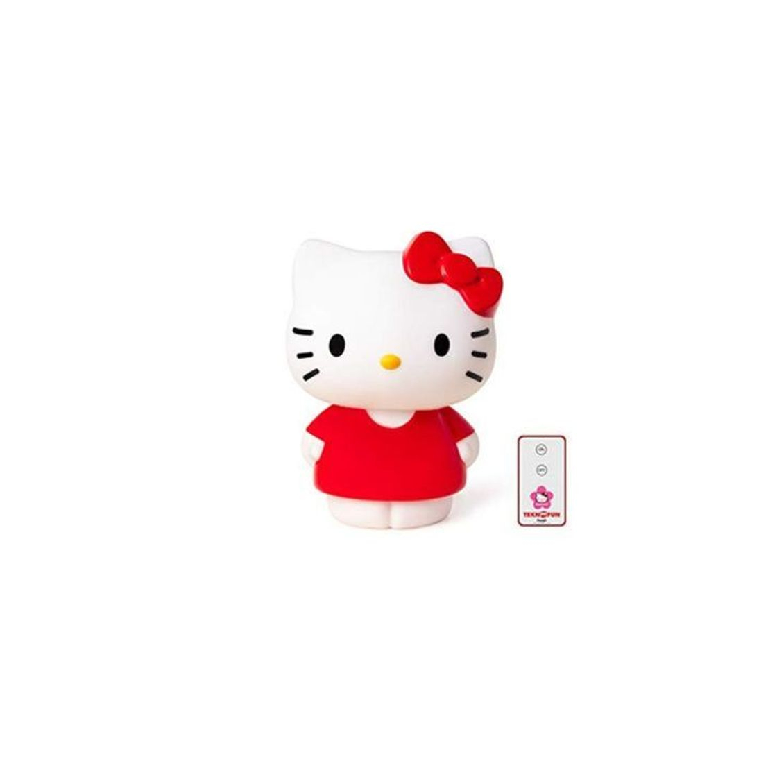 Product Teknofun- Hello Kitty roja Lampara con Control Remoto, Color Rosso