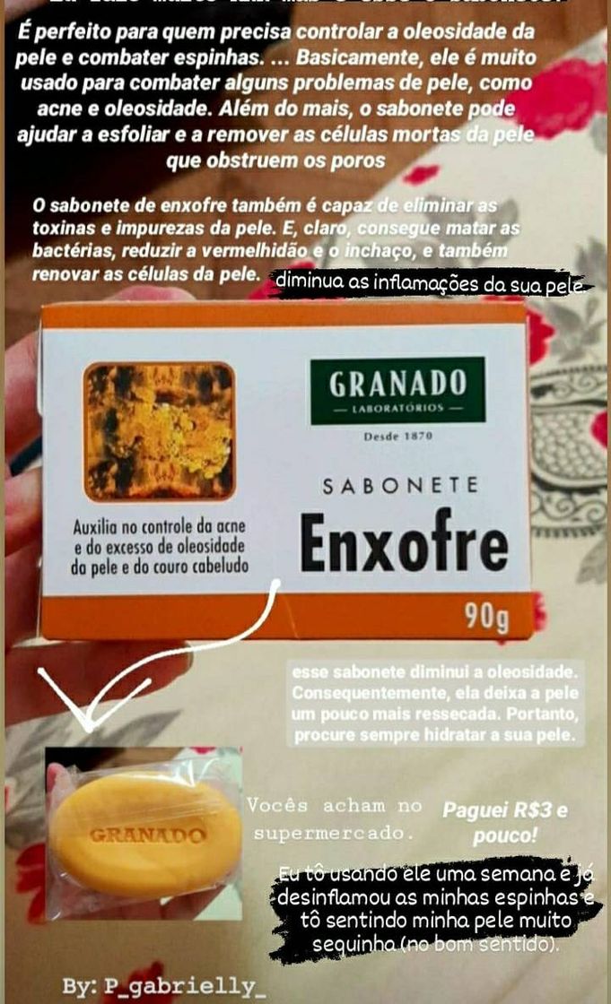 Product Sabonete Granado Enxofre