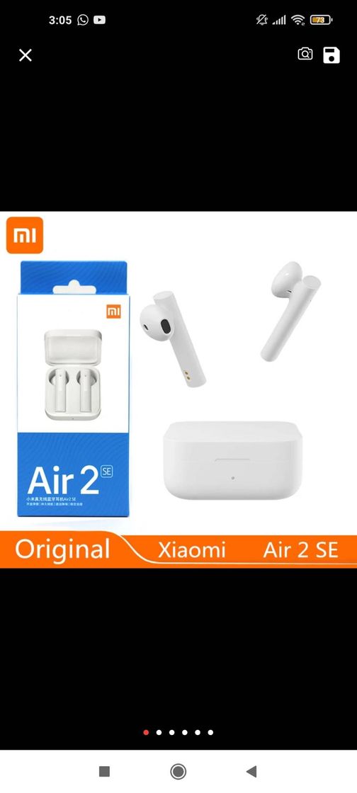 Producto Auriculares inalámbricos de Xiaomi