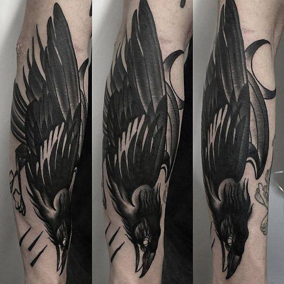 Fashion Raven Tattoo