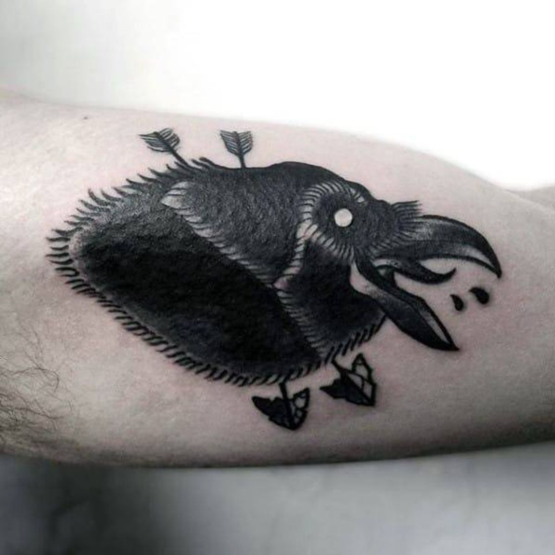 Fashion Raven Tattoo