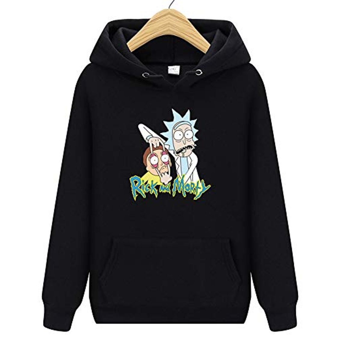 Moda HOSD 2019 Nuevo Rick Morty con Capucha Hombres Mujeres Sudaderas con Capucha Sudaderas Hombres Monopatines Sudadera con Capucha de algodón Masculino