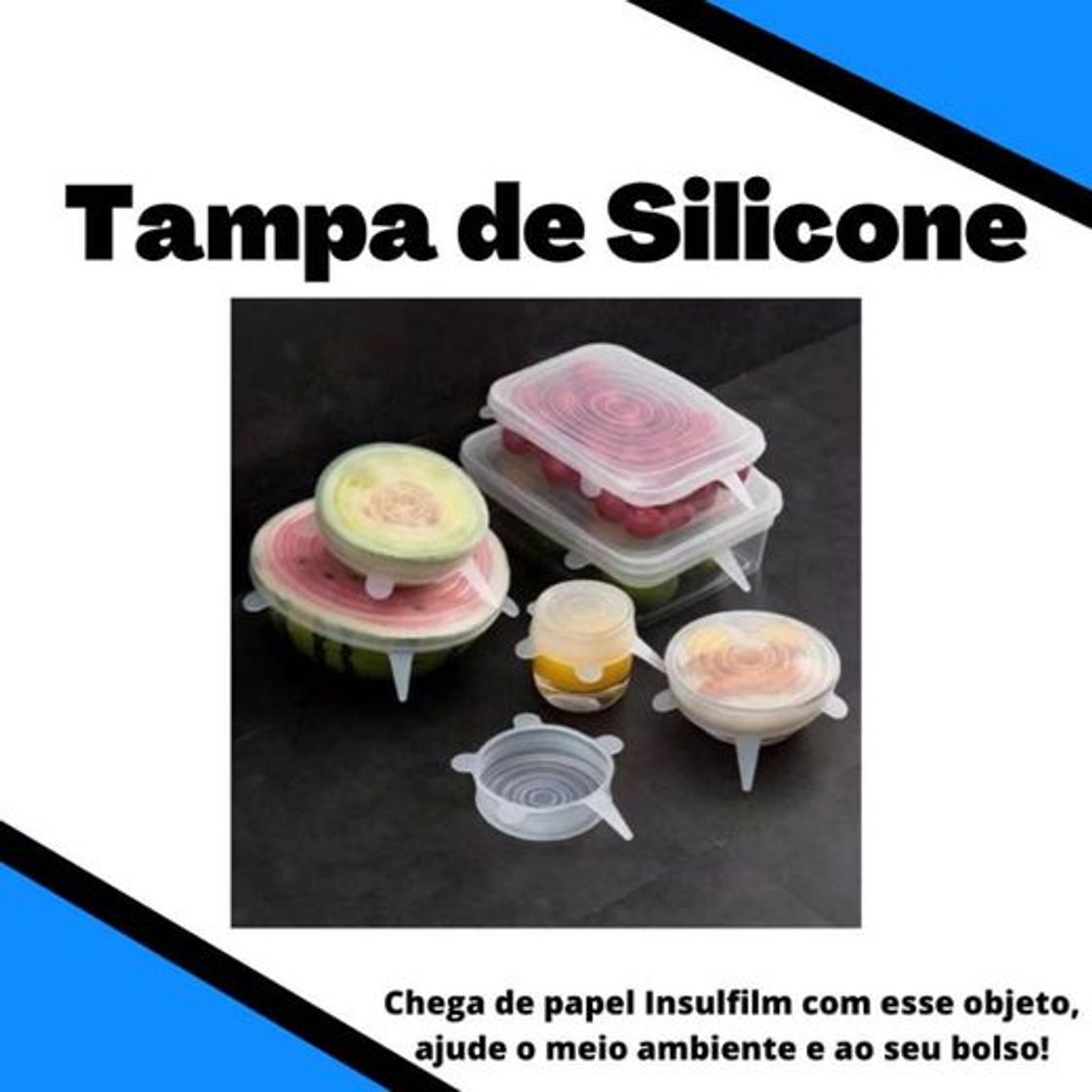 Moda Kit Tampas De Silicone