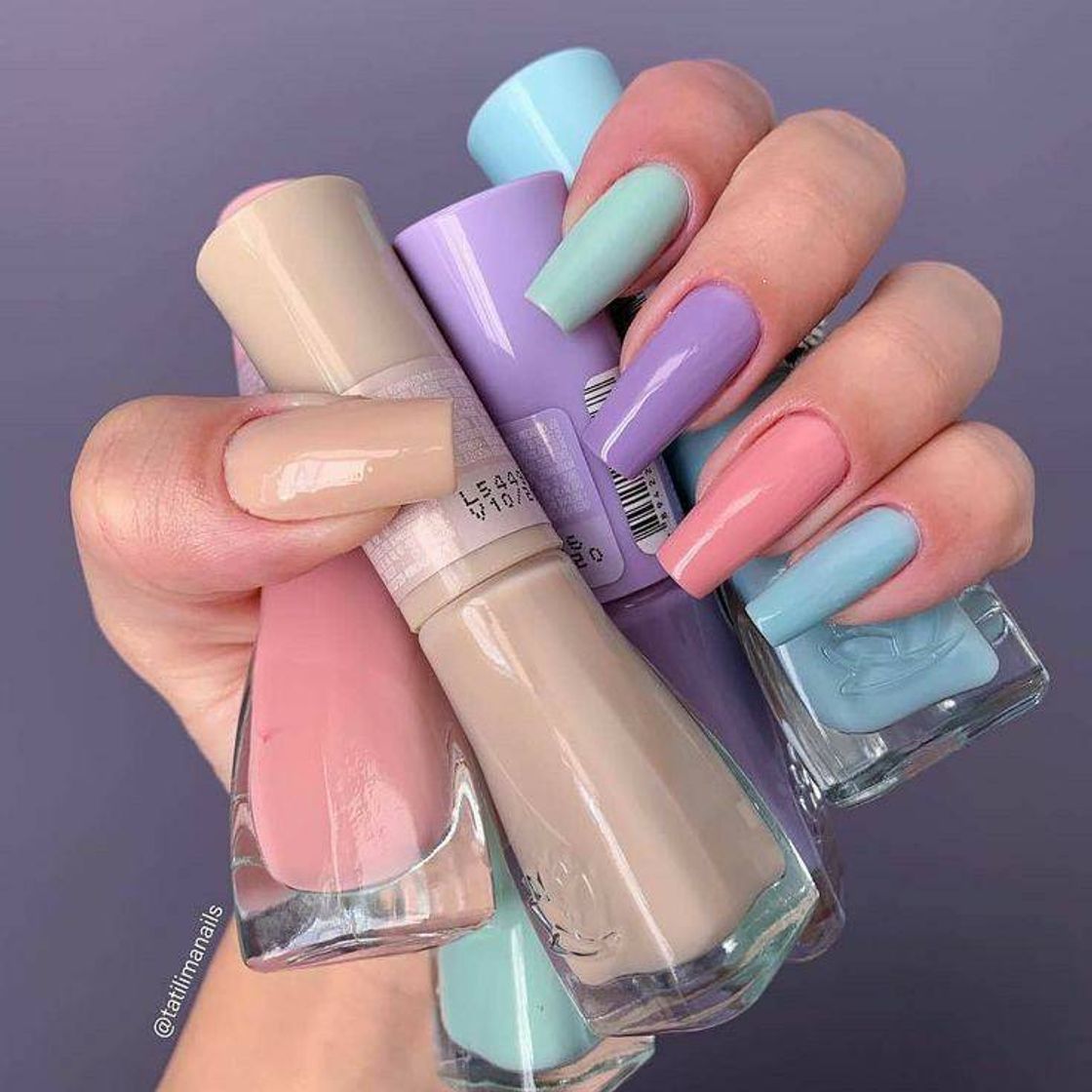 Fashion Unhas tons pastel 