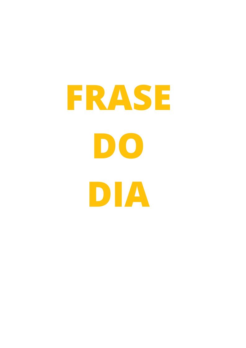 Social Frase do dia