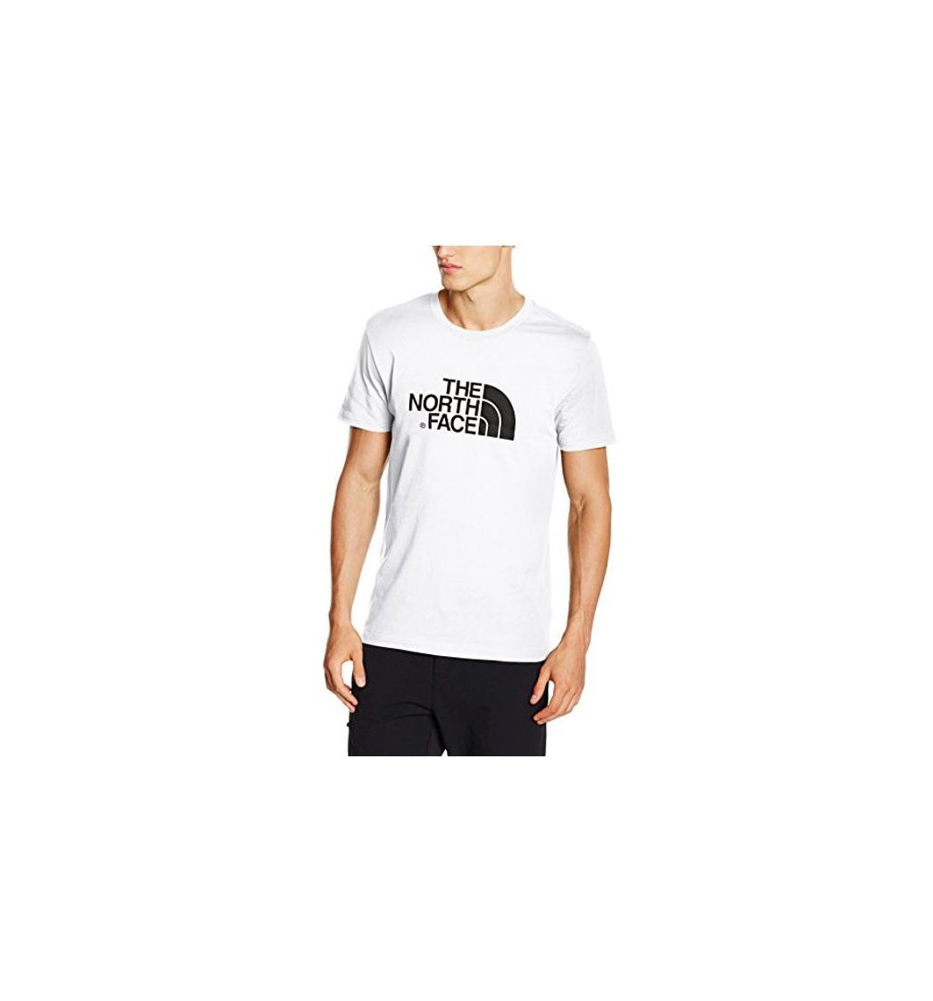 Fitness The North Face S/S Easy H Camiseta de Manga Corta, Hombre, Blanco