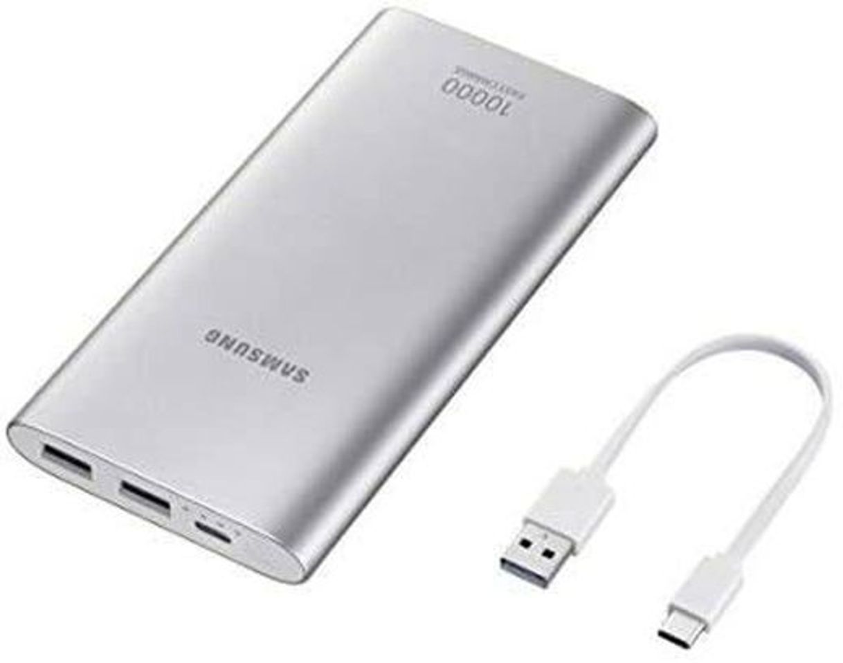 Fashion Bateria Externa Carga Rápida 10,000Mah USB Tipo C Prata, Sam