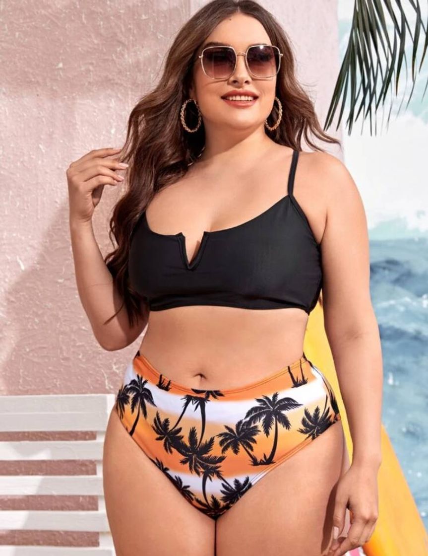 Moda Biquíni plus size Loja Shein