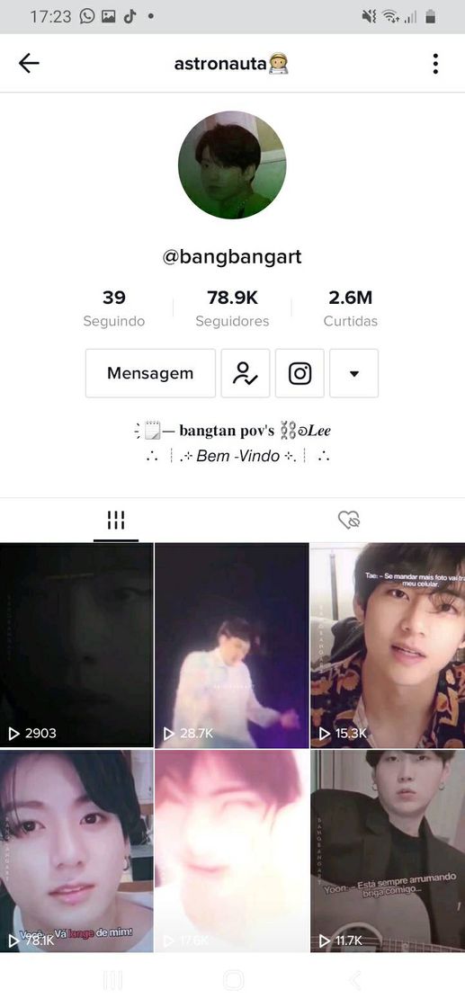 Fashion Conta do tik tok para kpopers 