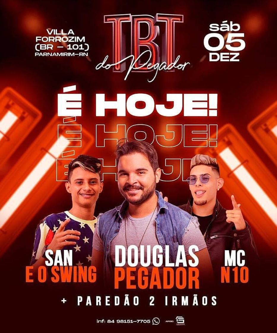 Hoje tem o TBTdoPegador em Parnamirim