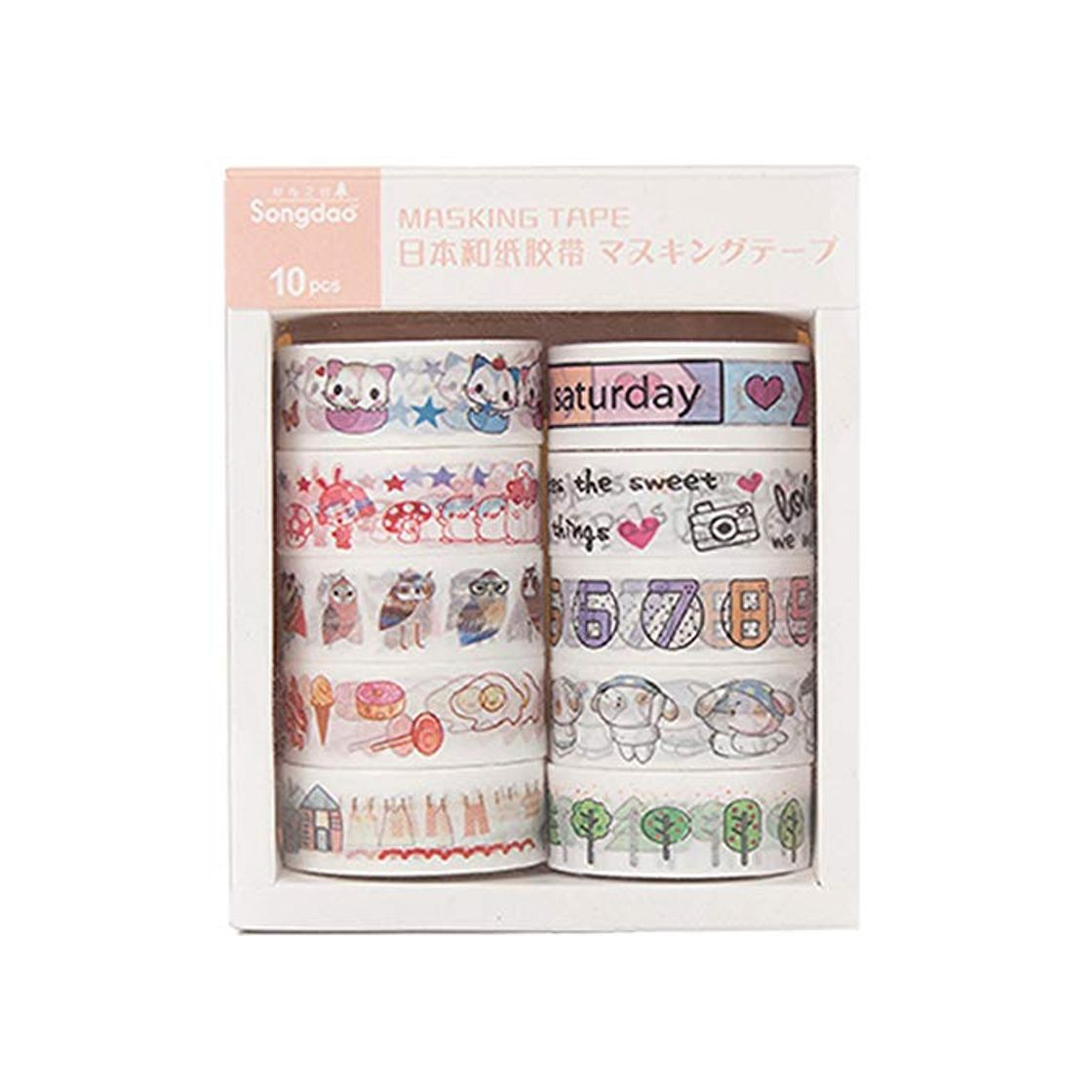 Producto Set de 10 rollos Washi Tape Set