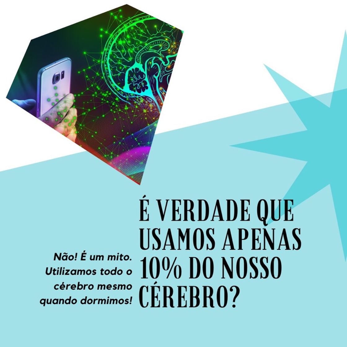 Moda ⁉️É verdade que usamos apenas 10% do nosso cérebro? 