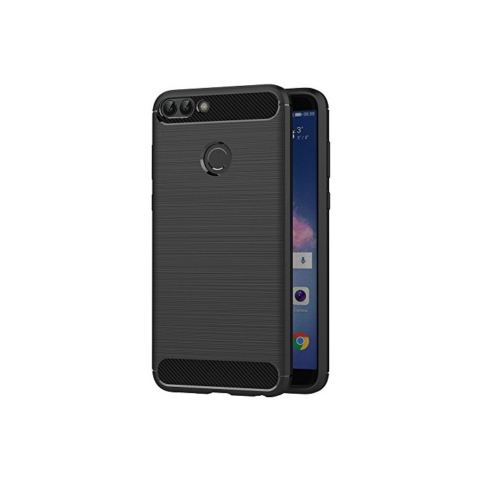 Products AICEK Funda Huawei P Smart, Negro Silicona Fundas para Huawei P Smart