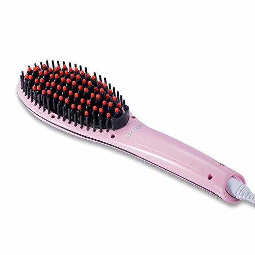 Social Electric Brush Fast Hair Straightener LCD Comb Auto Massager Tools Ceramic Straightening