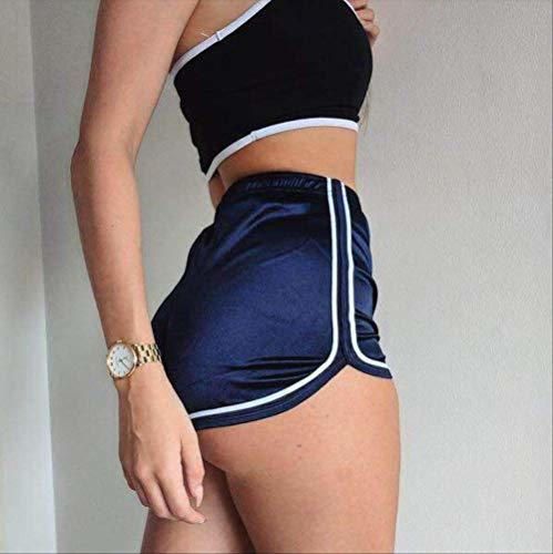 POIUY Shorts para Mujer Nuevos Shorts para Mujer Verano Seda Slim Beach