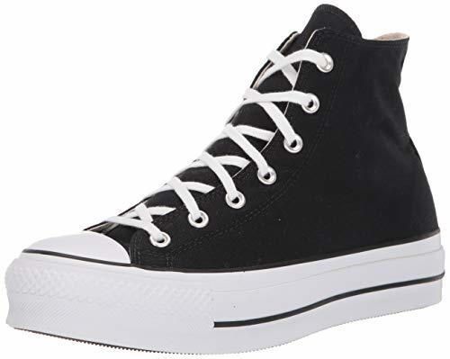 Converse Chuck Taylor CTAS Lift Hi, Zapatillas para Mujer, Negro