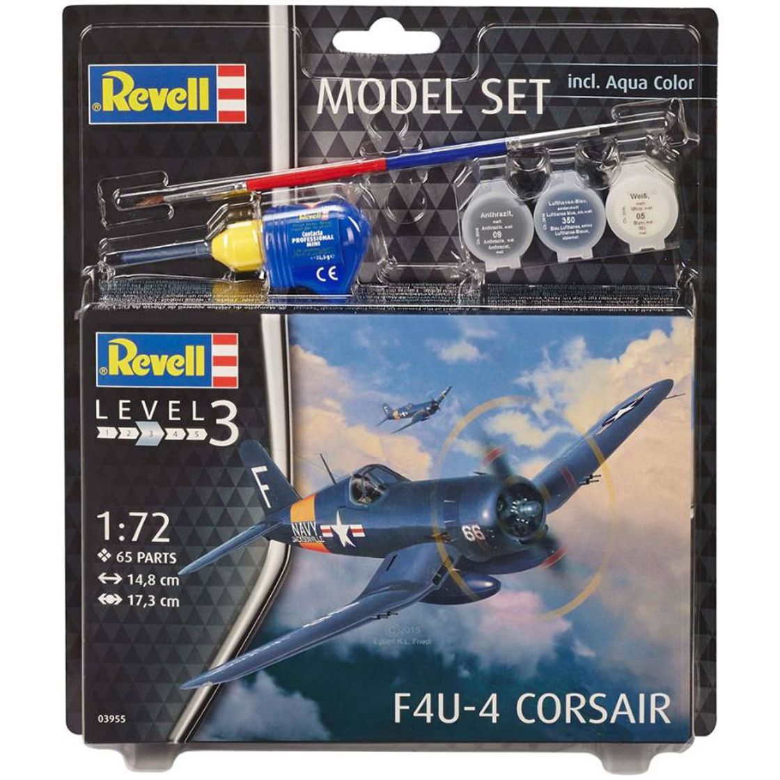 Moda REVELL MODEL SET F4U-4 CORSAIR 1:72