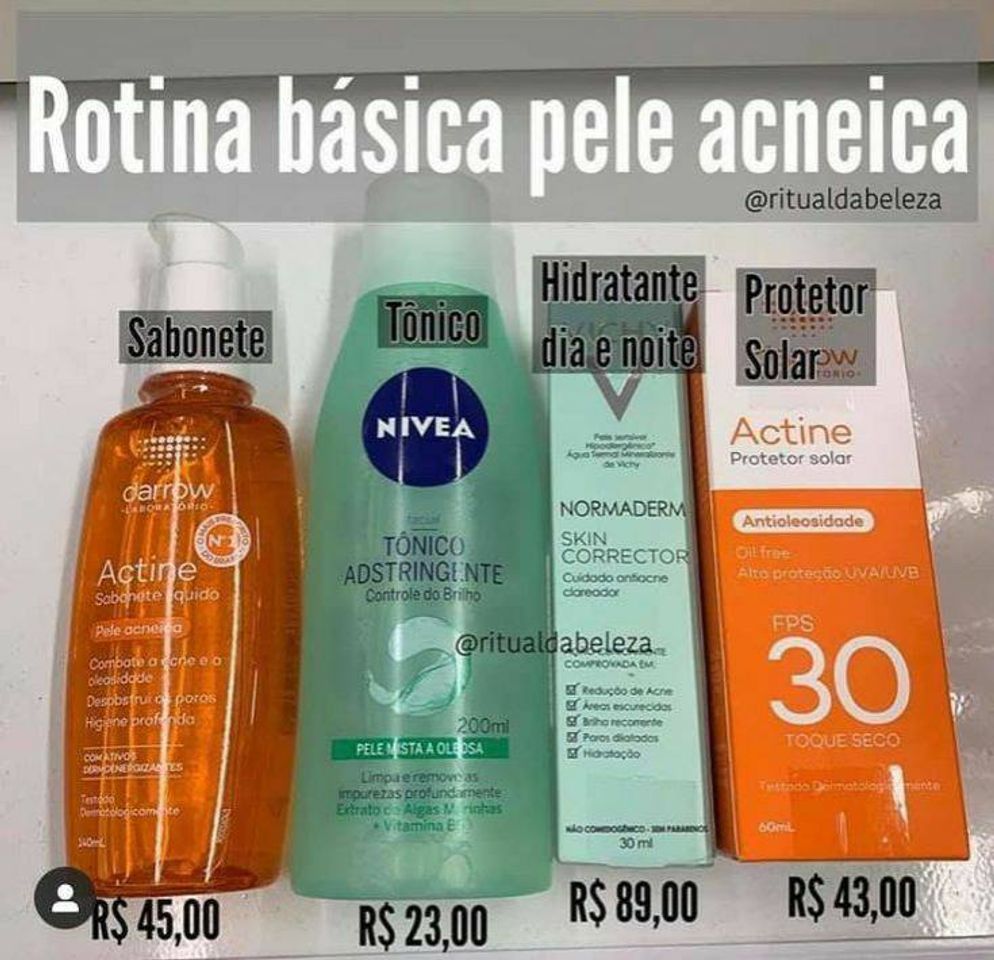 Moda Skin care pele acneica 