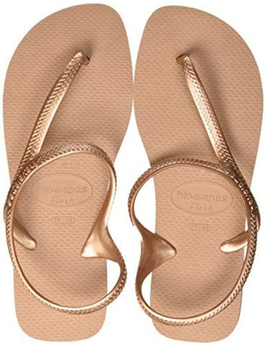 Social Havaianas Flash Urban, Sandalias para Mujer, Dorado