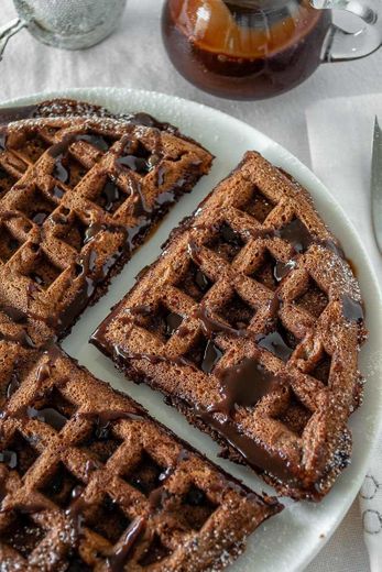 Waffles de chocolate 