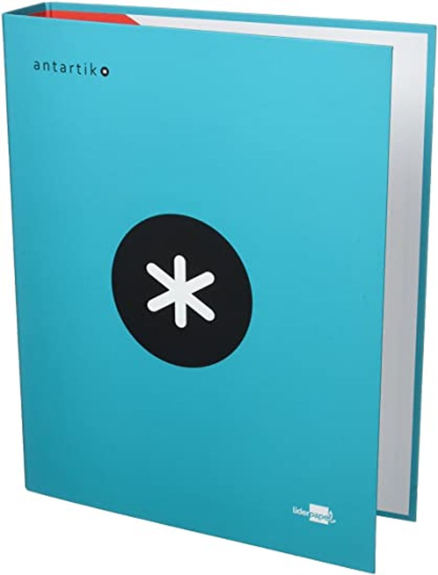 Social Liderpapel Carpeta 4 Anillas 40 Mm Mixtas  Antartik A4 Forrada Color