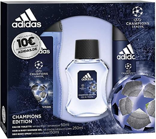 Adidas Uefa Champions Edition Set Hombre Duplo Edt 50