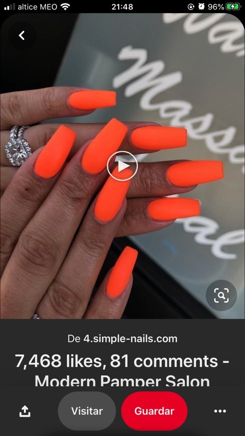 Social Unhas fluorescente 