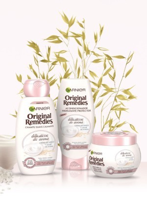 Product Garnier Original Remedies Delicatesse de Avena champú cuero cabelludo sensible