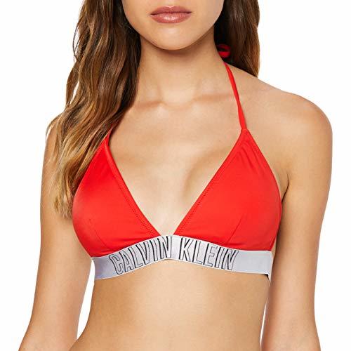 Products Calvin Klein Fixed Triangle-rp Parte de Arriba de Bikini, Rojo