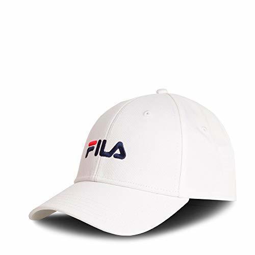 Fashion Gorra Fila 6 Panel Cap Strap Back Linear Logo White