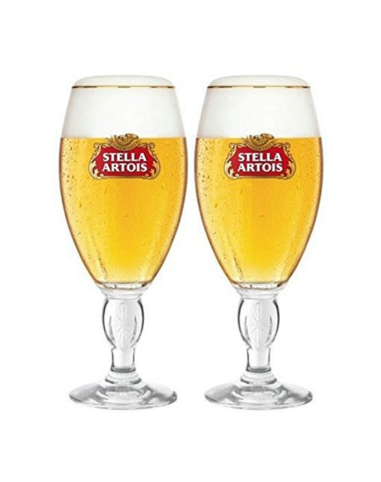 Producto Stella Artois Chalice media pinta vaso de cerveza 10 oz juego de copas