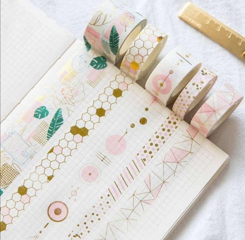 Social Vikenner Cinta Adhesiva Washi de Papel 3 rollos Decorativa Washi Tape Set
