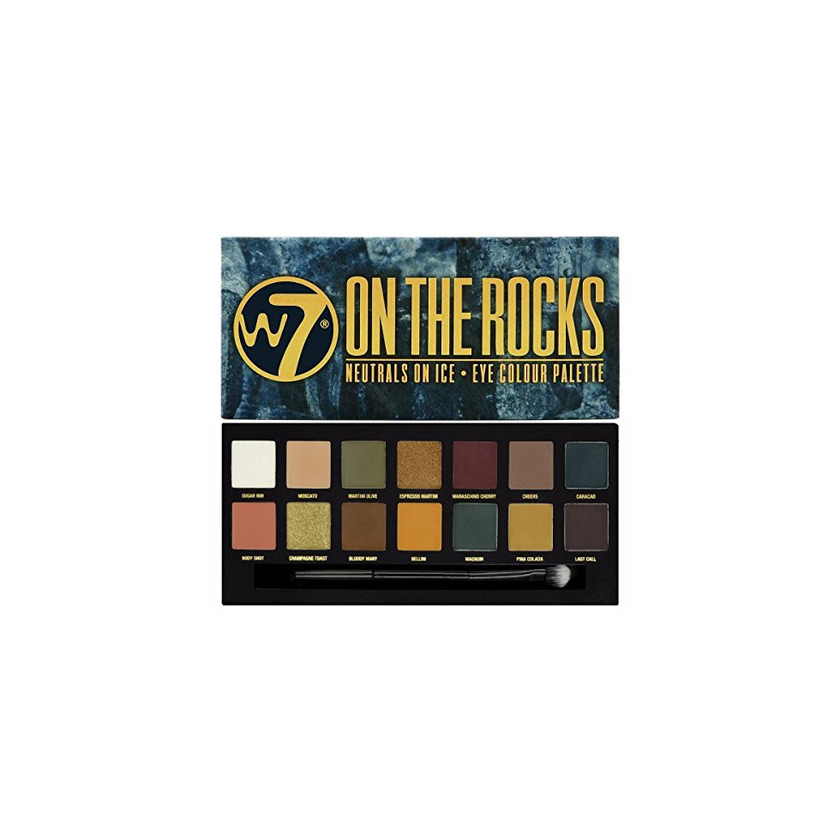 Social W7 En Las Rocas Naturals sobre hielo ojos paleta de colores