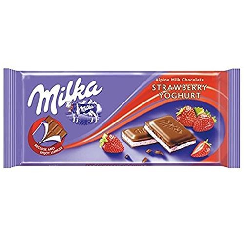 Social Yogur de fresa y chocolate con leche