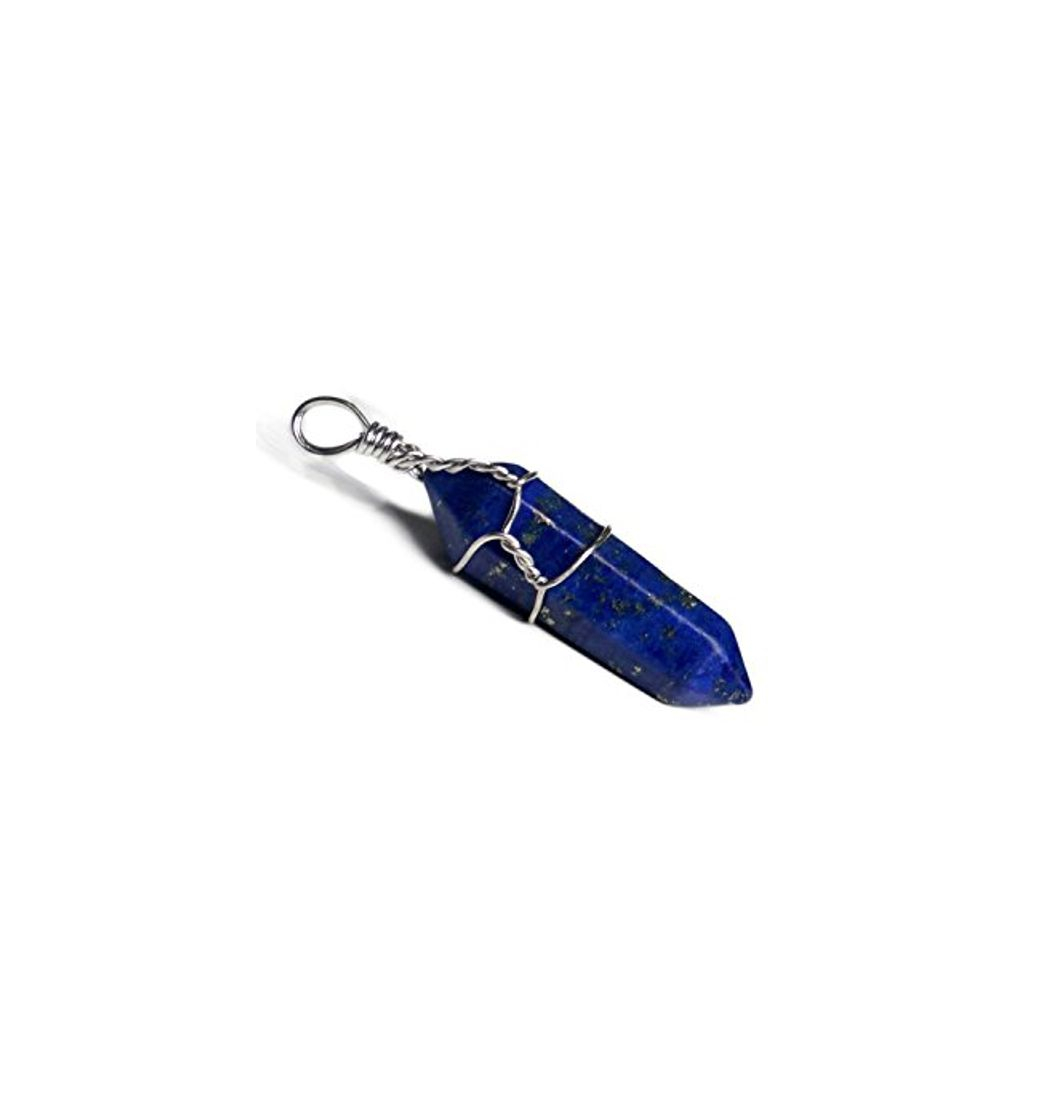 Beauty SODIAL Elegante Cristal Grano Piedra Colgante para Collar Lapislazuli