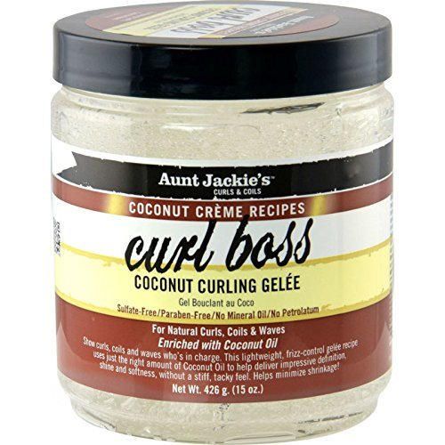 Tía Jackies Coconut Creme Curl rizador de Boss Glee espumas